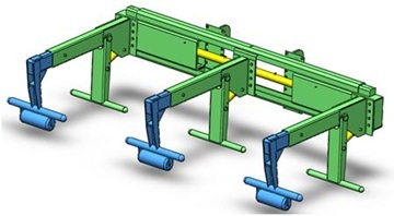 CAD model van een balenklem