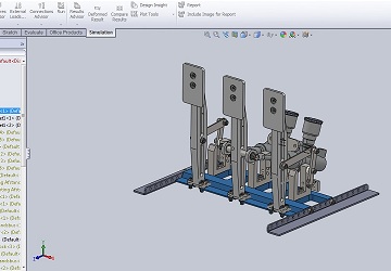 3D ontwerp van een pedal box