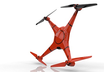 3D ontwerp en CAD model van een drone